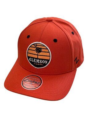 Zephyr Hat One Size Clemson Tigers Bluff Orange Black Snapback Adjustable NEW